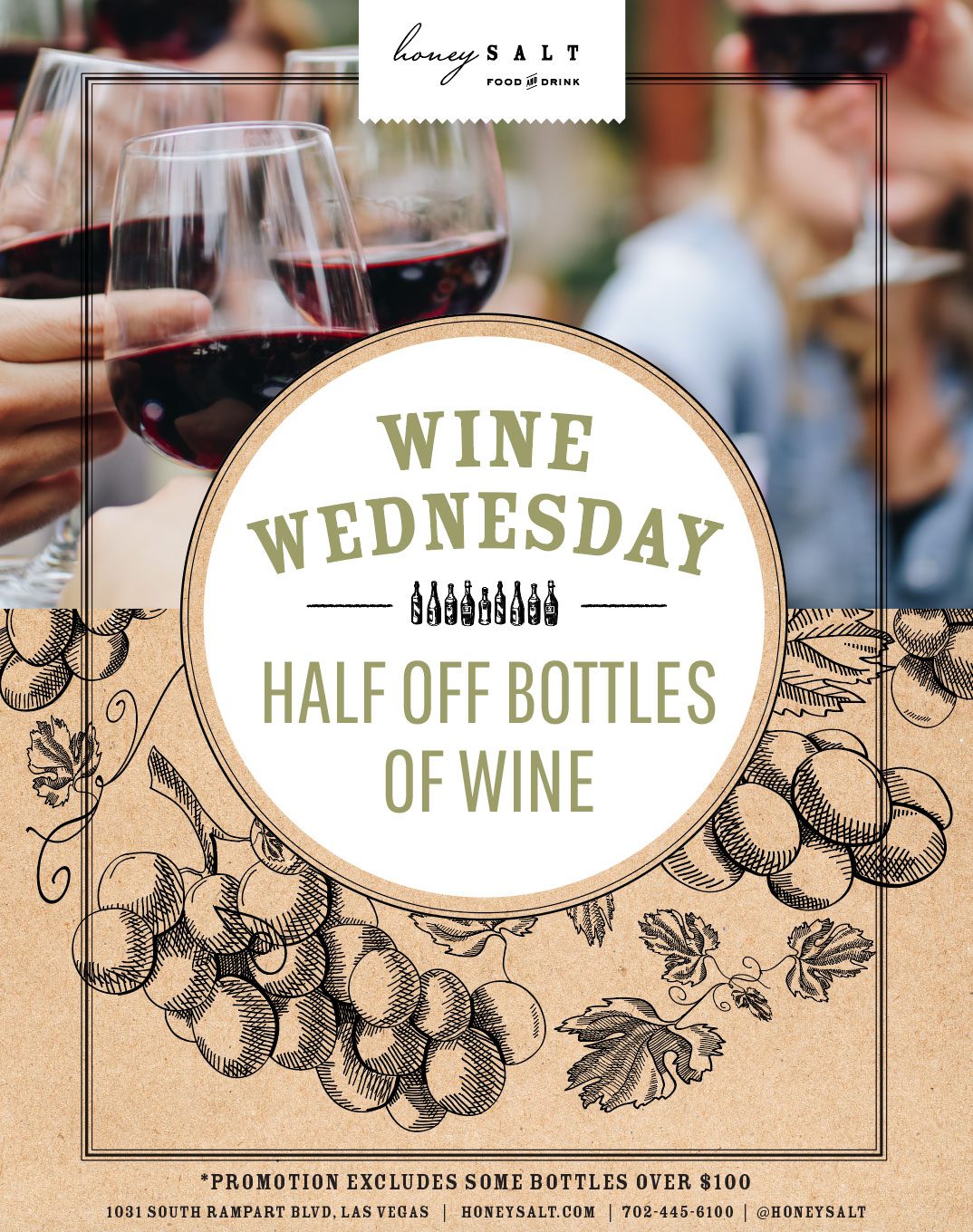 Wine Wednesdays Honey Salt Restaurant Las Vegas