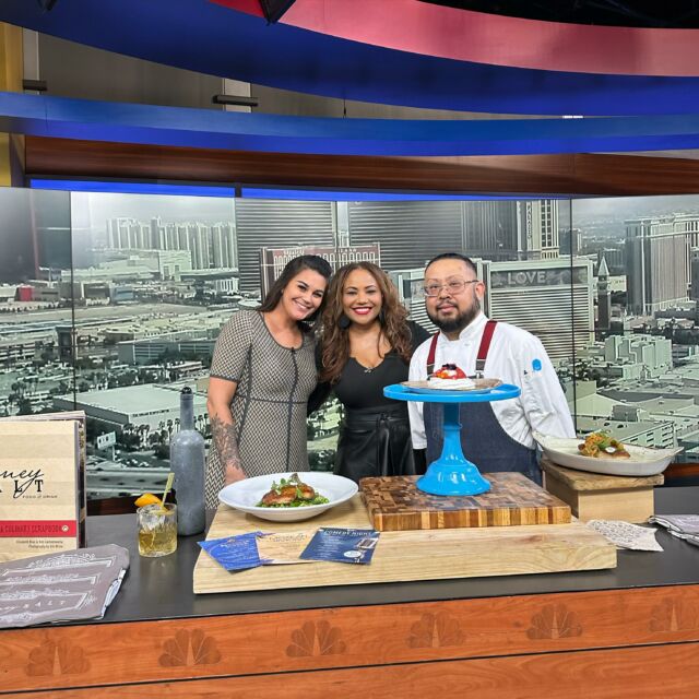 Happy Friday! Check out Executive Chef Warren Bernardino, and Assistant General Manager, Krystal Prager as they unveil a sneak peak of our upcoming culinary events including our Mexican Riviera Farm Table, Comedy Night, and Passover menus. 🍽️🧑‍🍳🎥  Secure your spots now by grabbing tickets at honeysalt.com. Click the link in our bio to watch the full segment. ✨ Thanks for having us @news3lv and @latoyasilmon