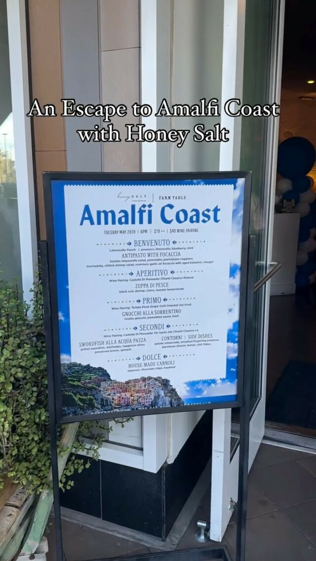 Check out some highlights from last night’s Amalfi Coast Farm Table Dinner! 🍋⛵️🌊 Thank you to everyone who joined us!  Stay tuned for more unforgettable Farm Table Dinners at Honey Salt. ✨🍽️  #farmtable #amalficoast #lasvegas #eatlocal