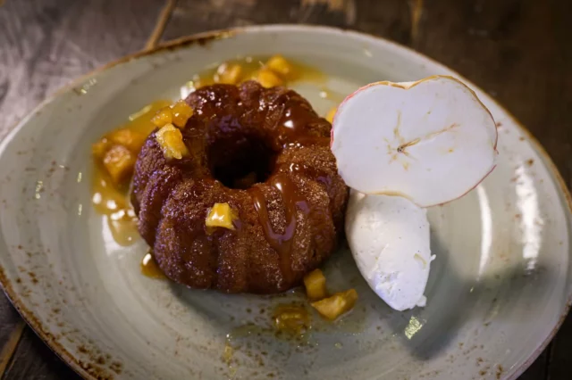 Dive into our Apple Cider Donut Bundt Cake — where warm caramelized apples meet caramel drizzle and vanilla whipped cream. It’s not just dessert… it’s the sweetest ode to sweater weather.